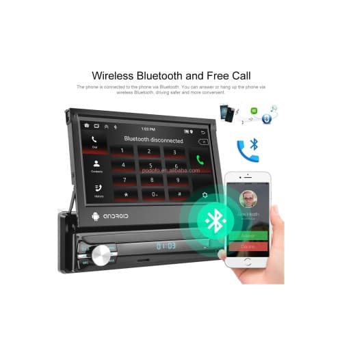 Radio 1DIN Android cu ecran retractabil 7 inch, 2+64G, Wireless Carplay Android Auto BT WiFi GPS Cod: A3039 3