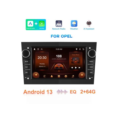 Navigatie Android 7 inch 2+64GB CarPlay Android Auto compatibila Opel Cod: A3702GR 2