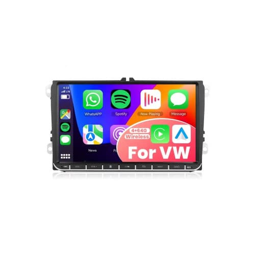 Navigatie Android 9 inch 4GB+64GB CarPlay Android Auto GPS WIFI FM RDS compatibila Volkswagen Cod: A3821