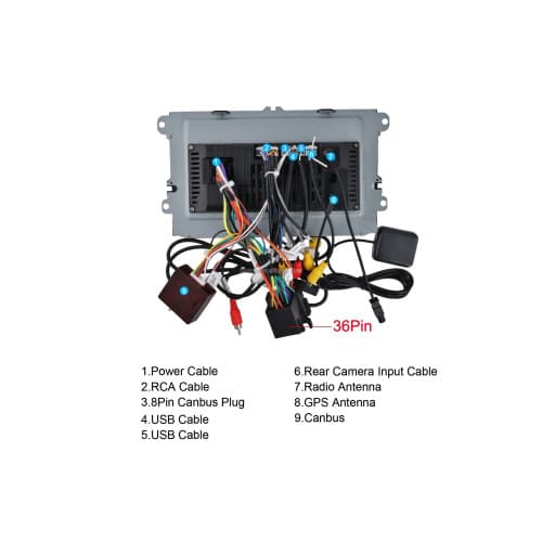 Navigatie Android 9 inch 4GB+64GB CarPlay Android Auto GPS WIFI FM RDS compatibila Volkswagen Cod: A3821 4