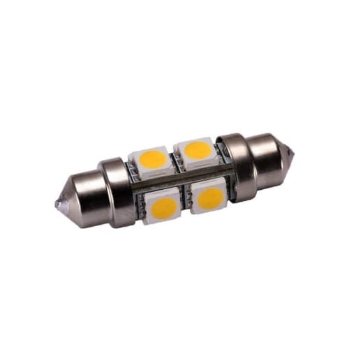 Bec 8 LED SMD SOFIT 36MM 5050 12V ALBA CALDA 3000K 360° Cod: PT51