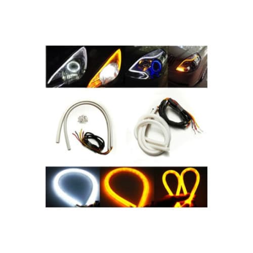 Banda flexibila LED DRL cu functie de semnalizare 30cm Cod: BO30WY 2