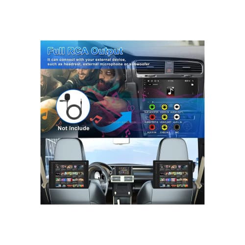 Cablu iesire RCA cu 9 pini si microfon extern compatibil navigatii Android Cod: Y3118A1 3