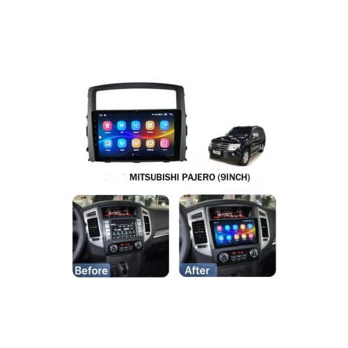 Rama Navigatie 9" cu cablaj si modul canbus compatibila Mitsubishi Pajero IV 2006-2018 Cod: NV3117/ GR1 2