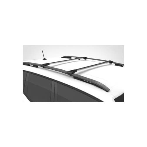 Set bare portbagaj aluminiu compatibile Dacia Duster I 2014-2018 cu bara originala longitudinala groasa Cod: DST-14-1 2