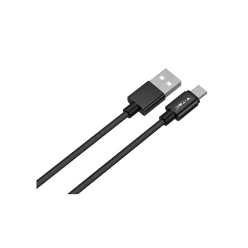 Cablu de date Micro USB, V-TAC, Seria Silver, Negru, 1m Cod: VT-5331 3