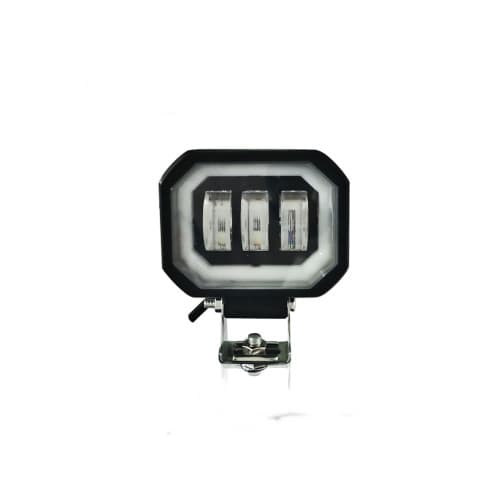 Proiector LED cu angel eyes DRL alb 1500lm 30W 12–24V Cod: ZC-4SQ