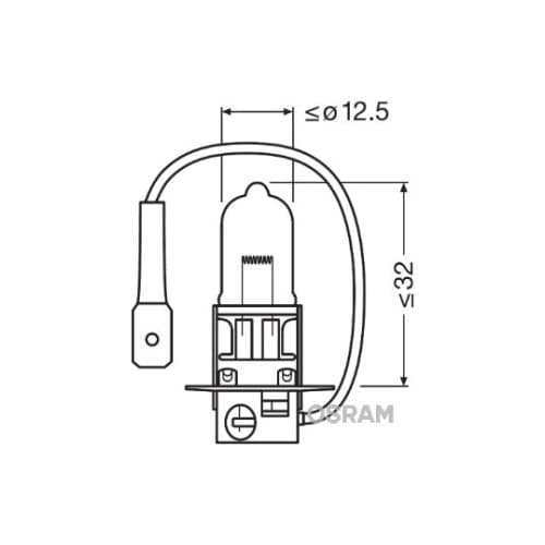 Bec halogen H3 12V/55W Osram Cod: 64151 3
