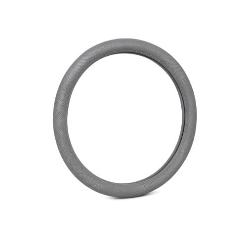 Husa volan imitatie piele cu gaurele marime L gri Cod: A122