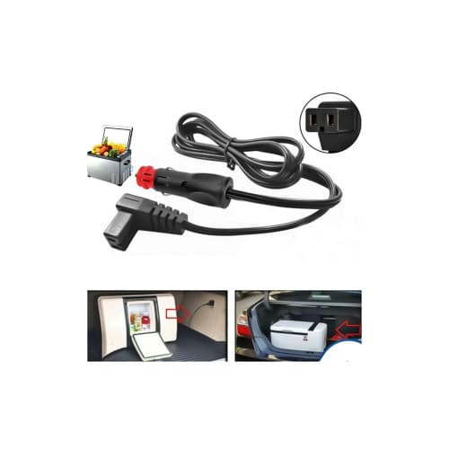 Mufa cablu 4 metri pentru frigider auto cu cap bricheta 2 dimensiuni standard si mufa mica DIN / ISO 4165 Cod: TLA219 3