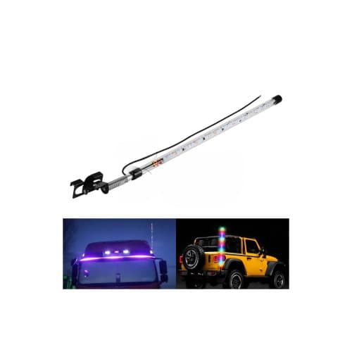 Antena ornament ATV / Offroad 60cm , LED RGB Digital Magic 12V cu aplicatie pe telefon bluetooth Cod: ZC-60M 3