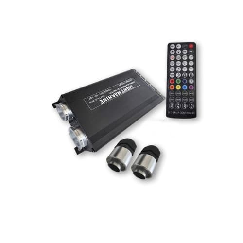 Kit fibra optica plafon instelat LED RGB cu telecomanda 0,75mm1000 fire 3 metri 12V Cod: ZC01