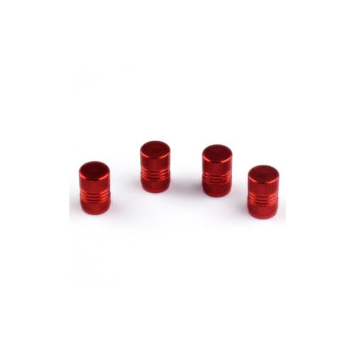 Set capace valve aluminiu rosu universale Cod: QMZ-01 2