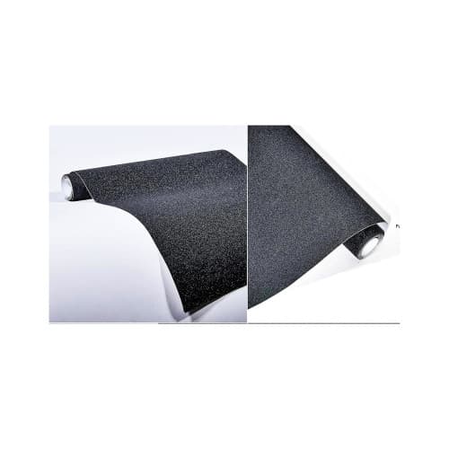 Rola folie auto autocolant PVC negru sclipici / glitter mat 1.52m x 30m cu tehnologie eliminare bule Cod: KM9034 2