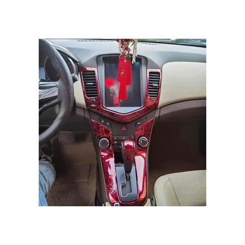 Rola folie auto autocolant Pet Premium carbon forjat rosu 1.52m x 18m cu tehnologie eliminare bule Cod: PET10159 3