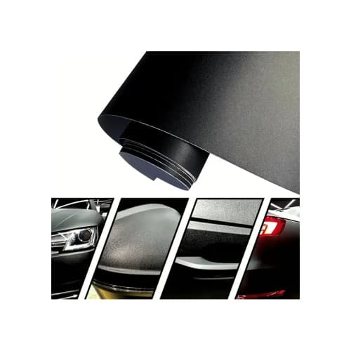 Folie auto autocolant PET premium negru mat texturat 1x1.52m Cod: SP1604N 4