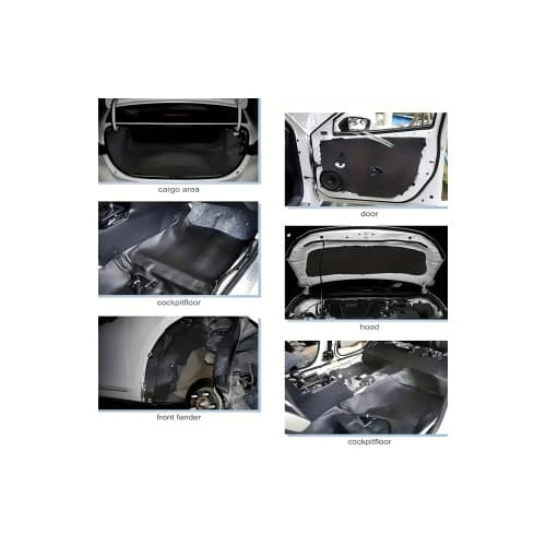 Rola insonorizant auto burete cu adeziv grosime 10mm 1m x 10m Cod: 013 3