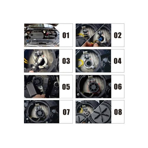 Set Bec H7 cu LED 72w CANBUS F2 10000lumen ,12-24V Cod: KRU024 3