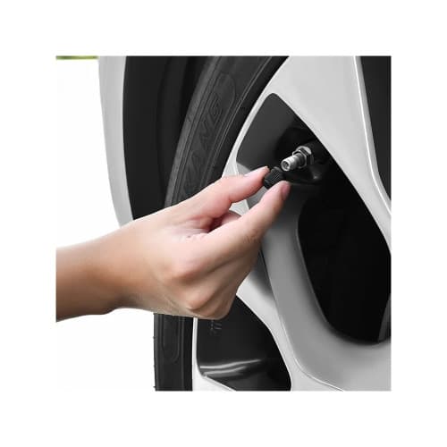 Set capace valve ventil plastic negre auto universale Cod: QMZ-04 2