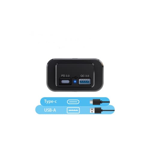Panou mufa USB QC3.0 + PD Cod: QT084 2