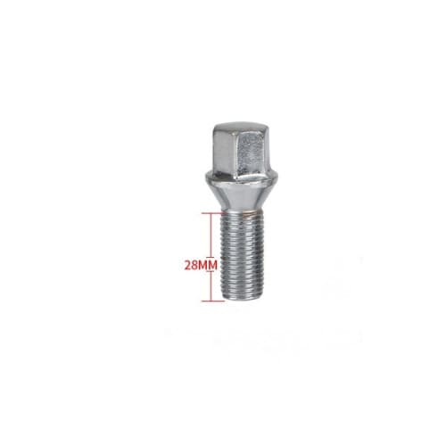 Prezoane pentru jante de aluminiu, M14x1,25 mm, cu con drept, lungime 28 mm, cap cheie 17 Cod: B175 4
