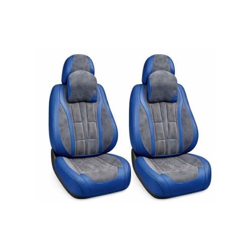 Huse scaune auto universale fractionate 9D Premium fata si spate albastru gri antracit Cod: HNG1407-2 4