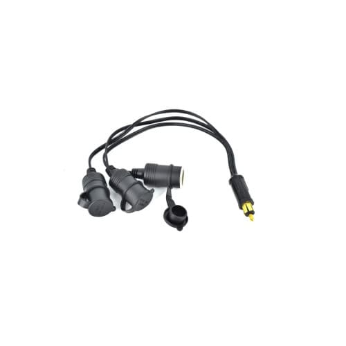 Adaptor cu cablu priza bricheta DIN la Standard cu 3 capete Max AMP: 12V20A / 24V10A Cod: MC021 2