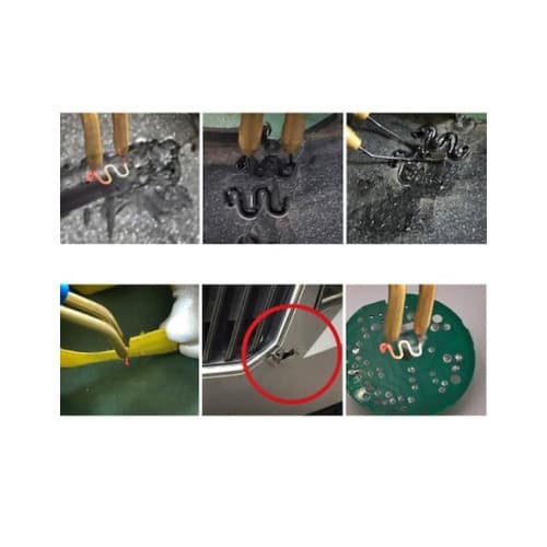 Set 100 cleme pentru pistol reparat plastic 0.8mm otel inoxidabil Cod: K18028-13 2