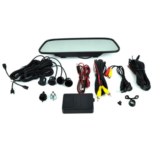 Sistem senzori parcare si camera marsarier cu display tip oglinda de 5" COD: 5004