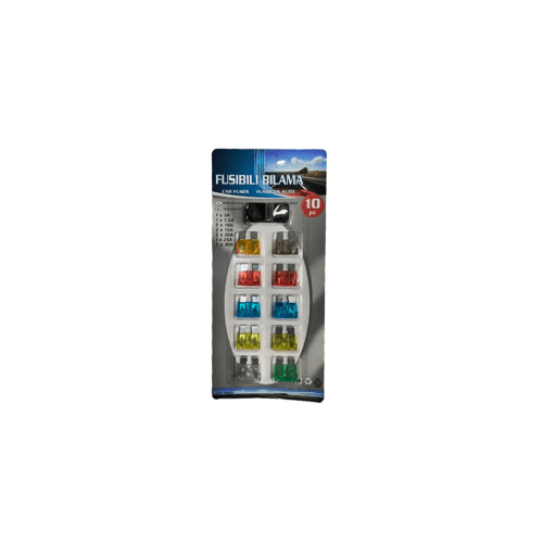 Set 10 sigurante auto cu clema Premium tip NOVA Cod: T105 Zinc