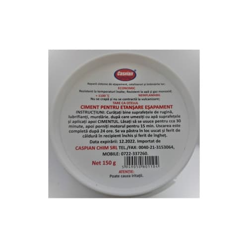 Ciment pentru etansare esapament Caspian 150g Cod: 801104