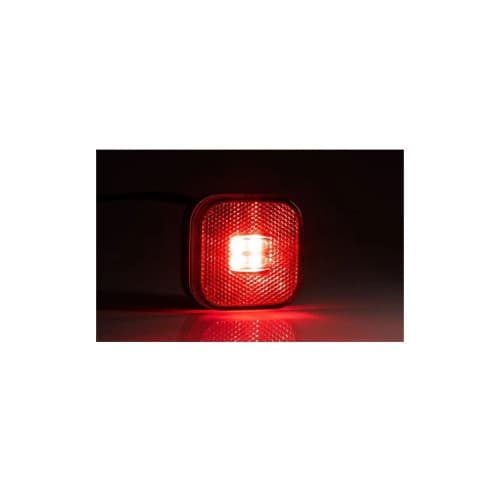 Lampa gabarit 62x62 LED rosie, 12-36V Cod: FT-027-C 3