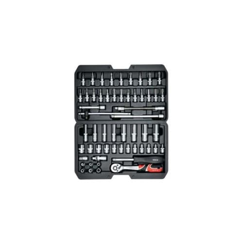 Trusa chei tubulare si biti 1/4 56 piese Cod: YT-14501