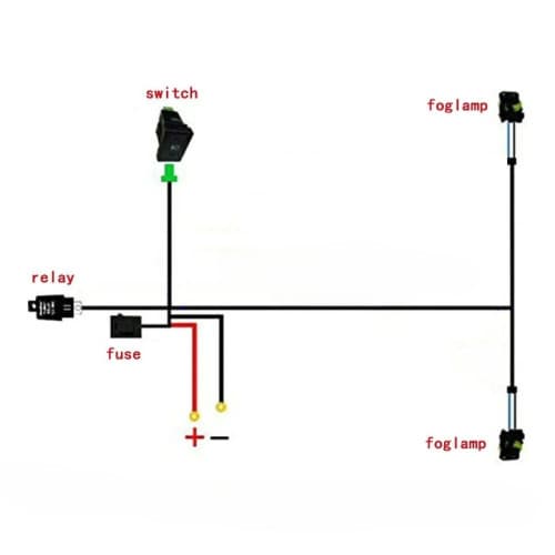 Cablaj pentru proiectoare H11 cu buton Cod: W15763 2