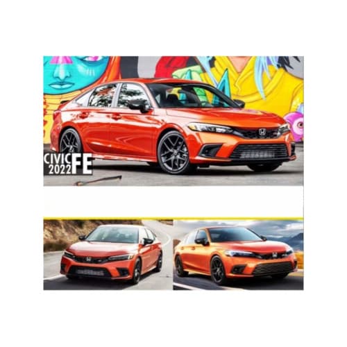 Capace oglinda tip BATMAN compatibile Honda Civic FE 2022-> Cod: BAT10112 / C537-BAT2