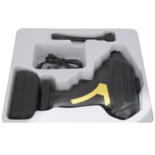 Compresor aer cu acumulator si manometru digital 12V. COD: 8366 2