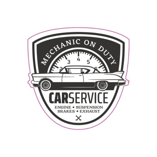 Abtibild TAG RETRO CAR SERVICE Cod: TAG 016 / T2