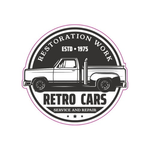 Abtibild "RETRO CARS" Cod: TAG 021 / T2