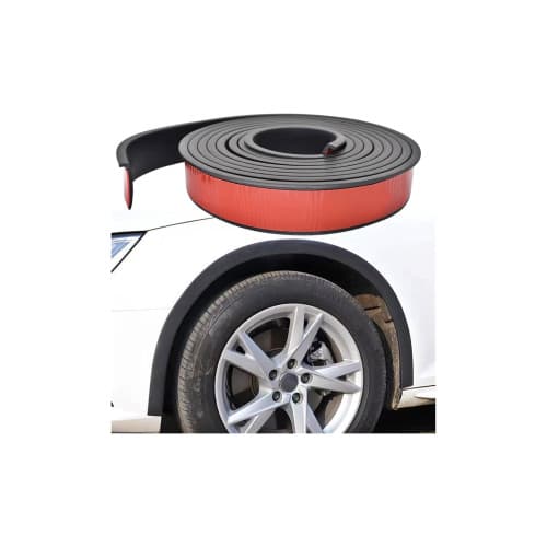 Set 4 ornamente protectie aripa universale cauciuc negre 1.6m x 3.5cm Cod: FS-7014 2