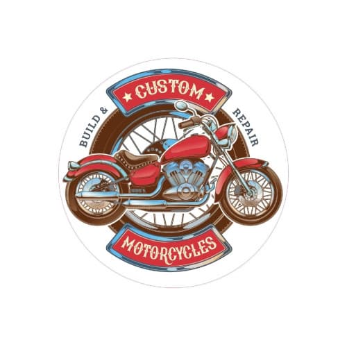 Abtibild "CUSTOM MOTORCYCLES" Cod: TAG 039 / T2