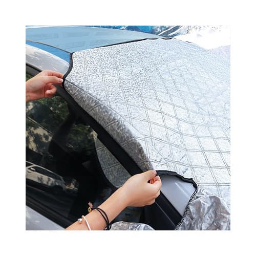 Parasolar exterior auto iarna vara cu protectie oglinzi laterale reflectorizante 170 x 143 cm Cod: CST-9M170143 3