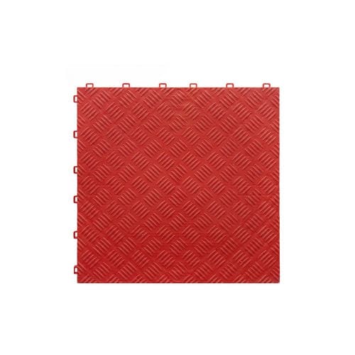 Pardoseala modulara plina PP 40x40x1.8cm garaj trafic intens Rosu Cod: PM10010