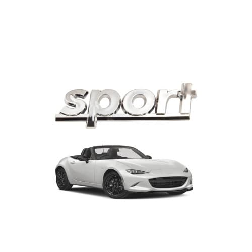 Ornament Sport crom auto universal 11x3.2cm Cod: S02 4