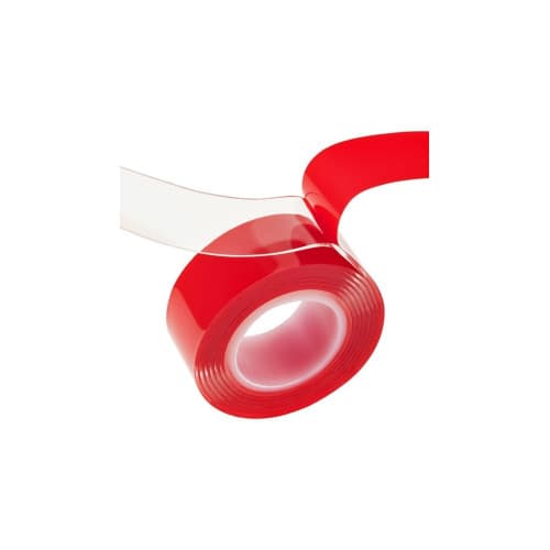 Banda dublu adeziva transparenta profesionala 10mm x 25 m Cod: CDT1025