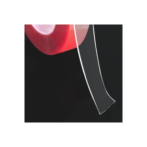 Banda dublu adeziva transparenta profesionala 10mm x 25 m Cod: CDT1025 4