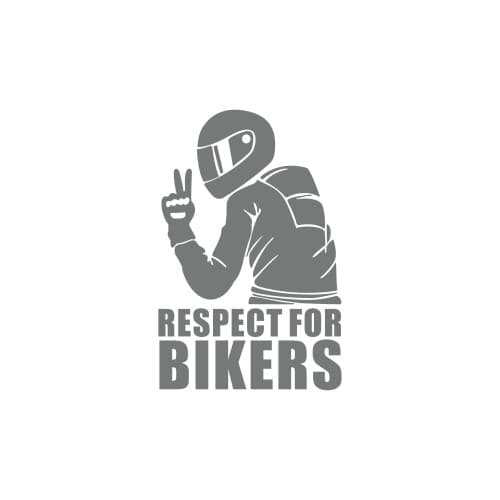 Abtibild Respect For Bikers diverse culori auto decorativ pentru exterior si interior Cod: XL-01 2