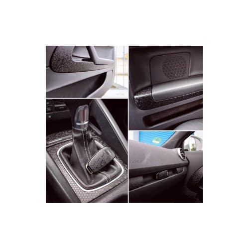 Folie design honeycomb premium negru 1,5 m x 1 m Cod: 18-HB 4