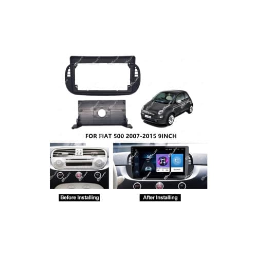 Rama Navigatie 9" cu cablaj si modul canbus compatibila Fiat 500 2007-2015 Cod: NV3045/ GR3 2