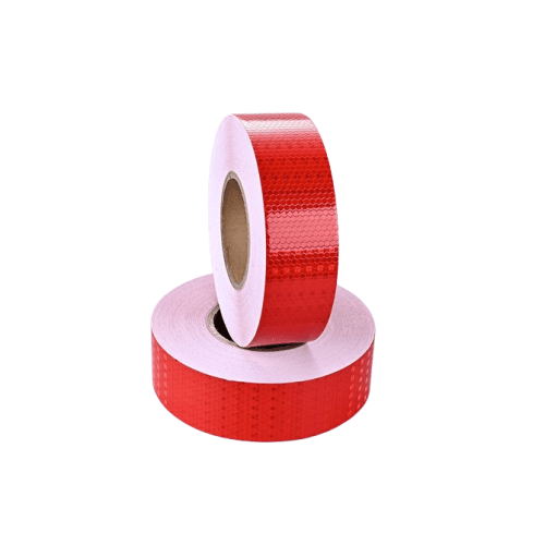 Banda reflectorizanta tip fagure culoare Rosie 5cmx25m Cod: CH-022R 3