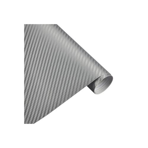 Rola folie carbon 3D argintie latime 1.27m x 30m Cod: KM9062